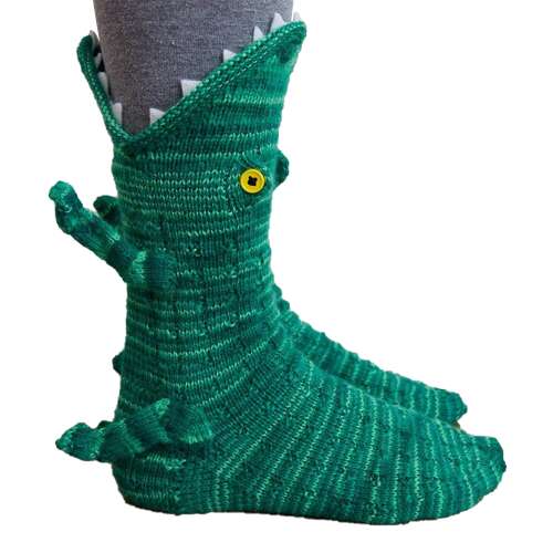 divatkiegészítő, krokodil mintás, pamutból, közeli nézetben