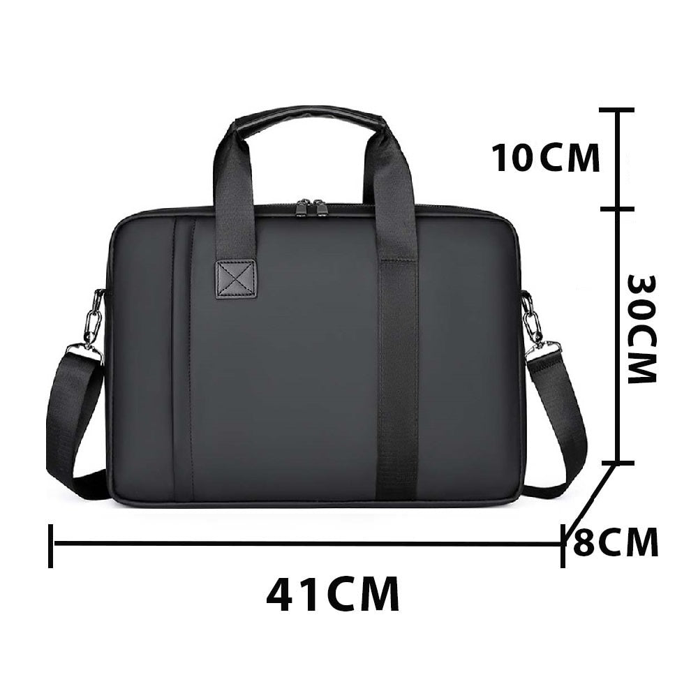 Dollcini Geantă de laptop – rezistentă la uzură, nylon negru (impermeabil)