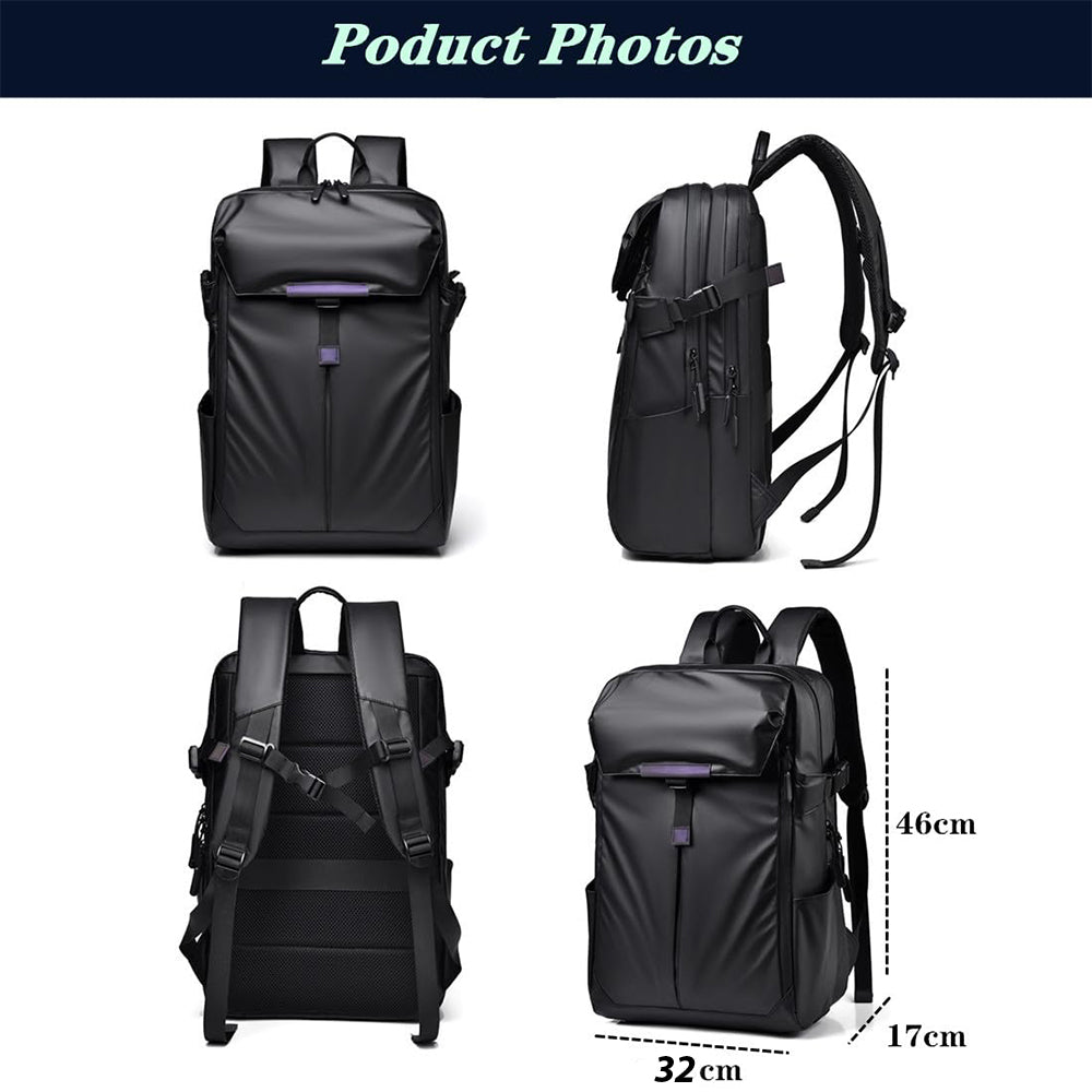 Dollcini Laptop Backpack – Waterproof, Large Capacity, for 15.6” Laptops, Modern and Practical (Unisex)