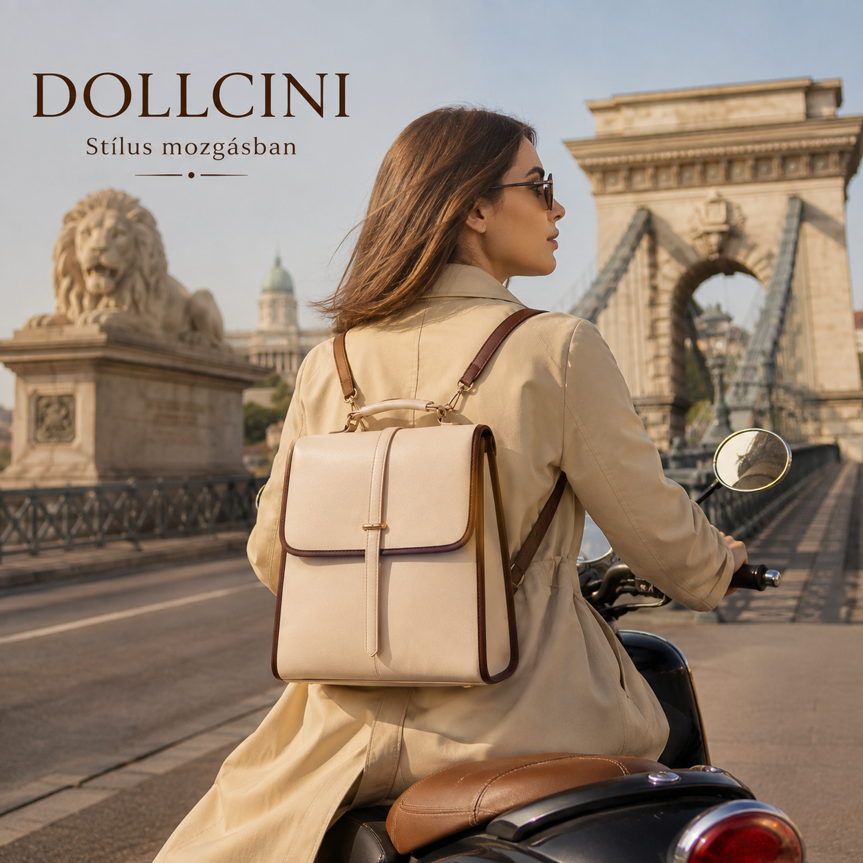 Dollcini Elegáns Női Hátizsák – Prémium műbőr, Vízálló