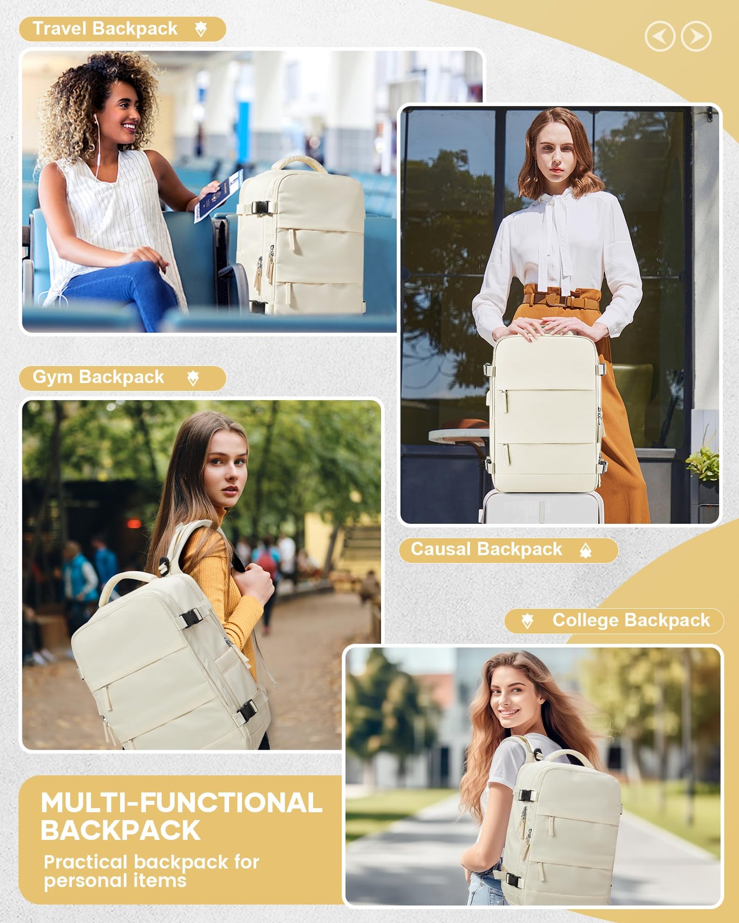 Dollcini Vízálló Férfi Utazóhátizsák – Karcálló, Dupla Cipzár