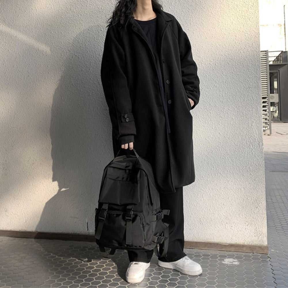 Rucsac școlar unisex ergonomic Dollcini cu compartiment pentru laptop – Negru - nu se poate transporta mai mult de 3 kg