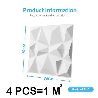 Dollcini Otthon 3D PVC Falpanel – Modern Geometrikus Mintás Dekoráció