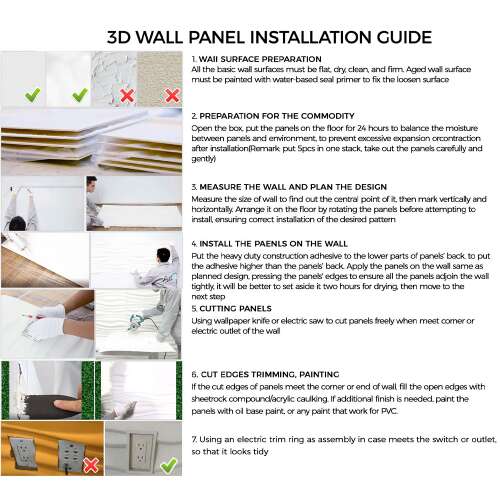 Dollcini Otthon 3D PVC Falpanel – Modern Geometrikus Mintás Dekoráció