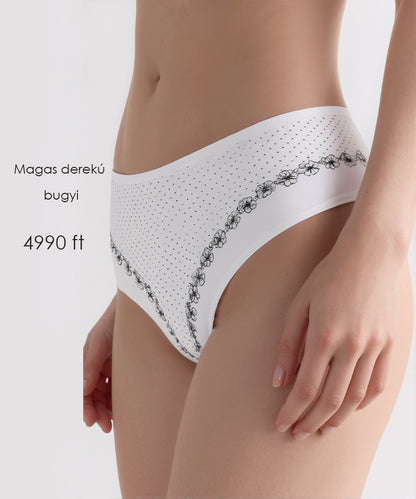 Dollcini ,Magas derekú női bugyi ,95% Pamut + Spandex-Többszínű, 6 db-os Csomag,69482