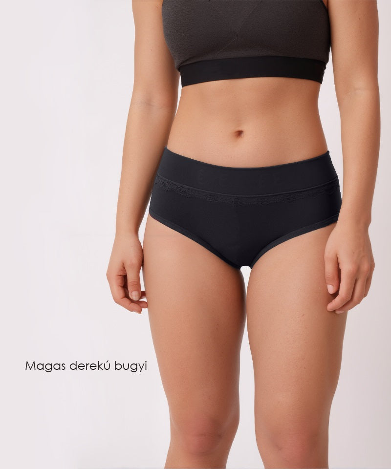 Dollcini, ženske spodnje hlačke z visokim pasom, 95% bombaž + spandex - večbarvne, paket 6 kosov,69352