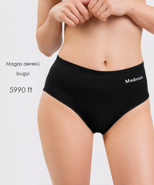 Dollcini ,Magas derekú női bugyi ,95% Pamut + Spandex-Többszínű, 6 db-os Csomag,68822