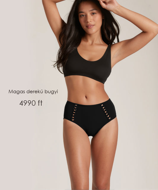 Dollcini ,Magas derekú női bugyi ,95% Pamut + Spandex-Többszínű, 6 db-os Csomag,68832