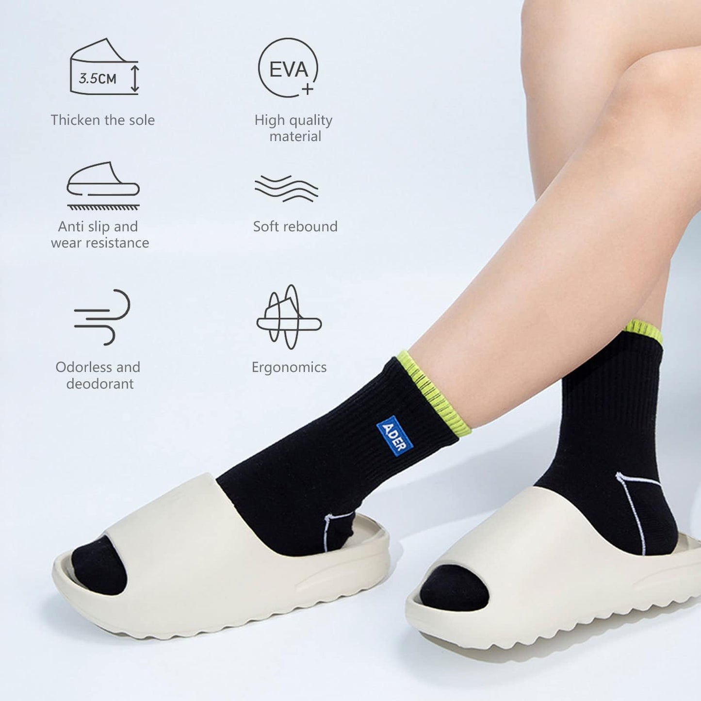 Dollcini Otthon Uniszex Masszázspapucs – EVA, Több Színben és Méretben