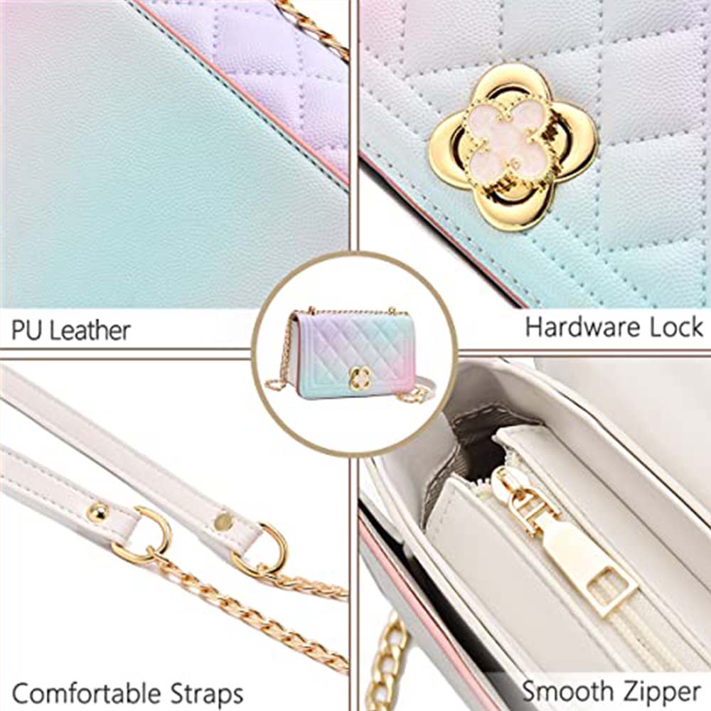 Dollcini Steppelt Női Futártáska – Elegáns, Aranyláncos Válltáska