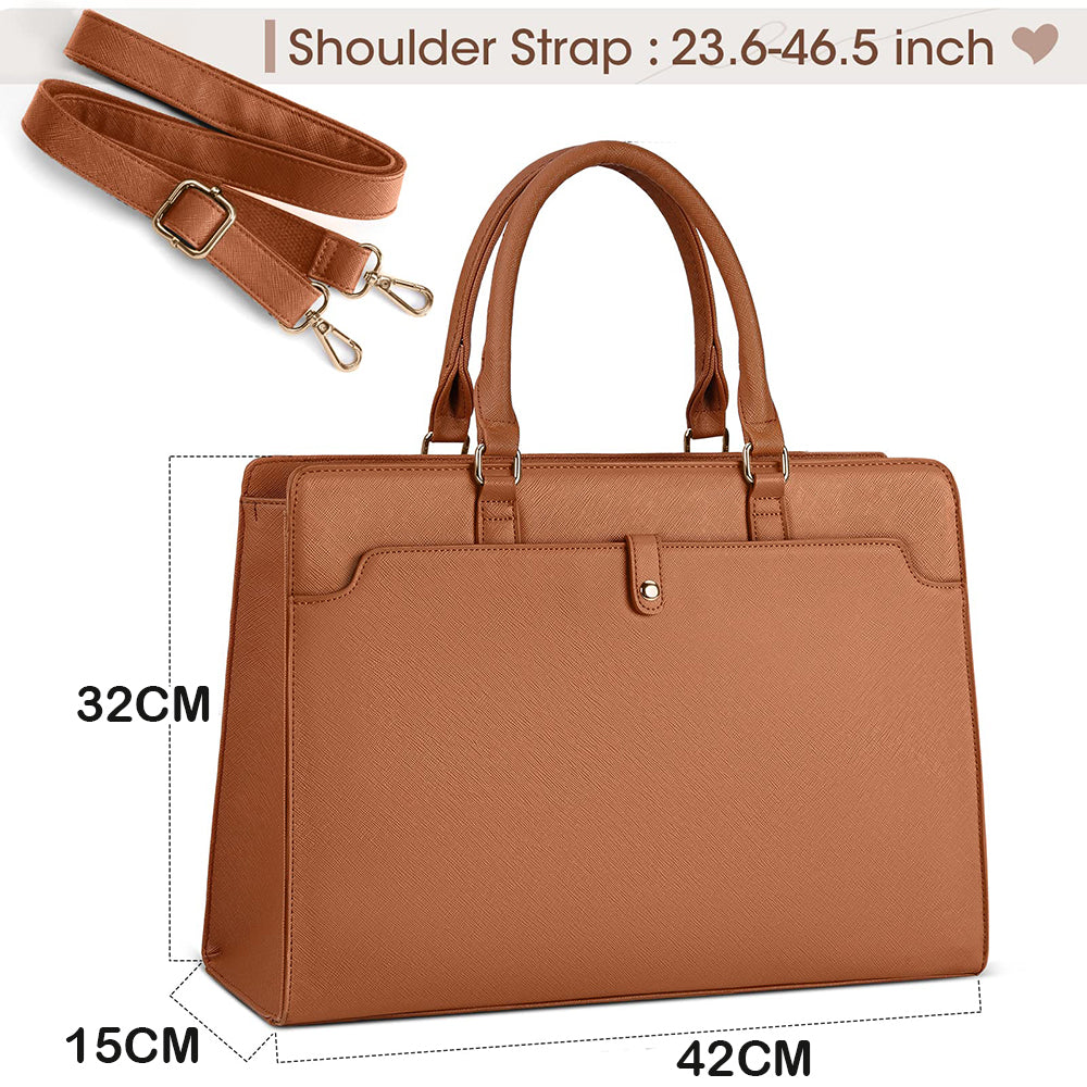 Dollcini Női Laptoptáska – Vízálló Műbőr Válltáska, 15,6" Laptophoz