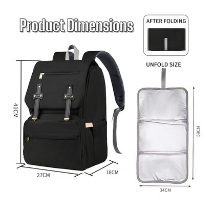 Dollcini Kismama Hátizsák – Többfunkciós, Vízálló, USB Porttal