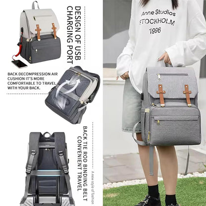 Dollcini Kismama Hátizsák – Többfunkciós, Vízálló, USB Porttal