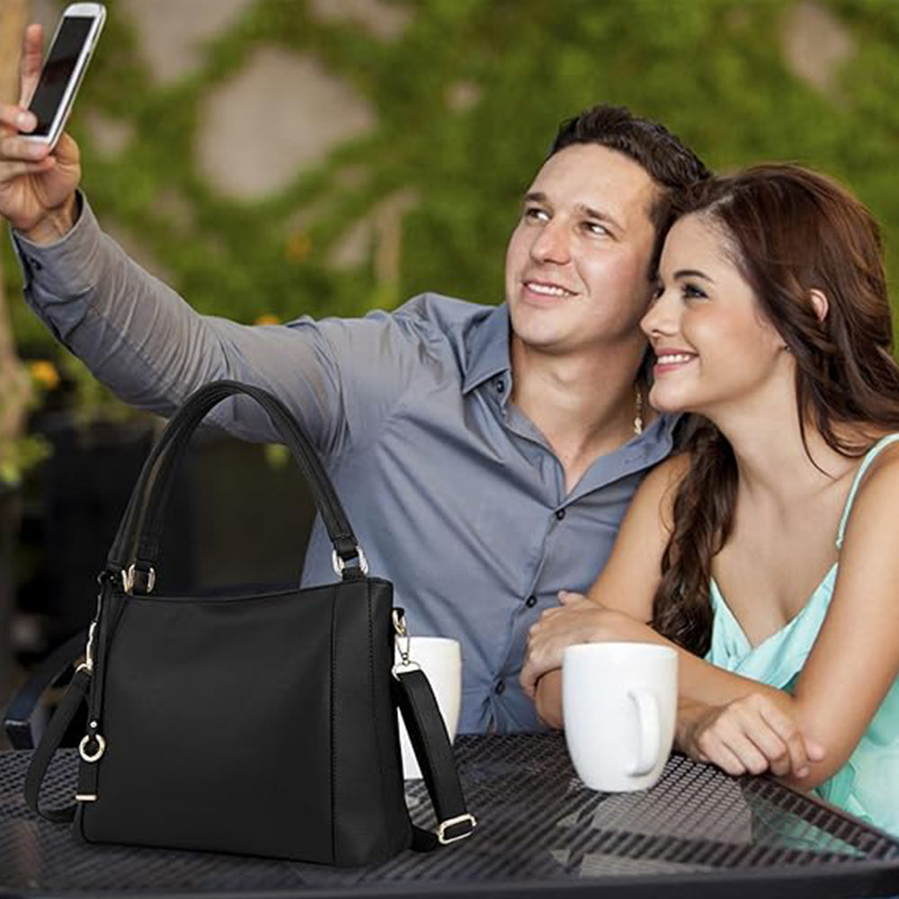 Dollcini Elegáns Női Válltáska – Nagyméretű Műbőr Kézitáska