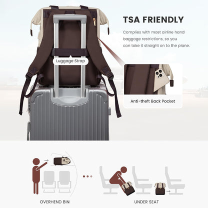 Dollcini Női Laptop Hátizsák – Vízálló Utazóhátizsák, USB Porttal, 2 Részes