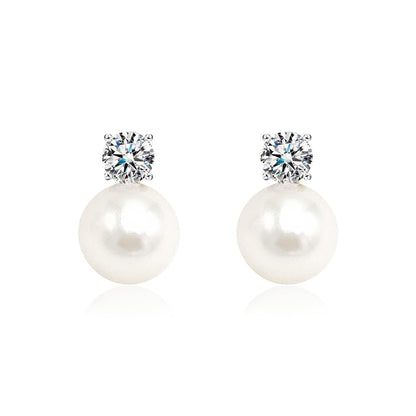 Dollcini Elegance Pearl Cercei – Cercei clasici cu perle și diamante