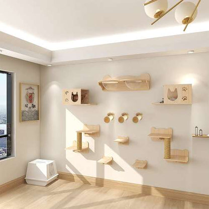 Dollcini Otthon Fali Macskalépcső – Biztonságos Fa anyag