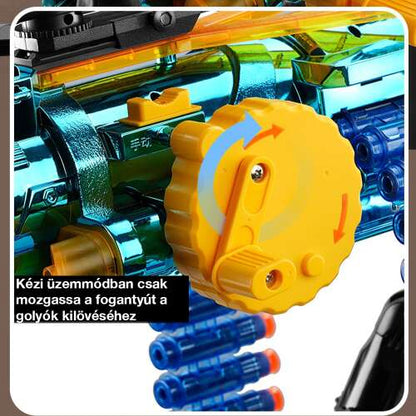 Dollcini Gatling Játékpisztoly Gyerekeknek – Automata/Kézi Mód