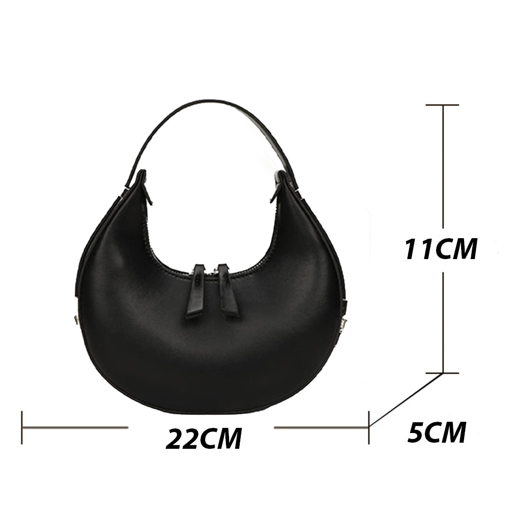 Dollcini Női Műbőr Hónaljtáska – Divatos és Elegáns, Fekete Színben