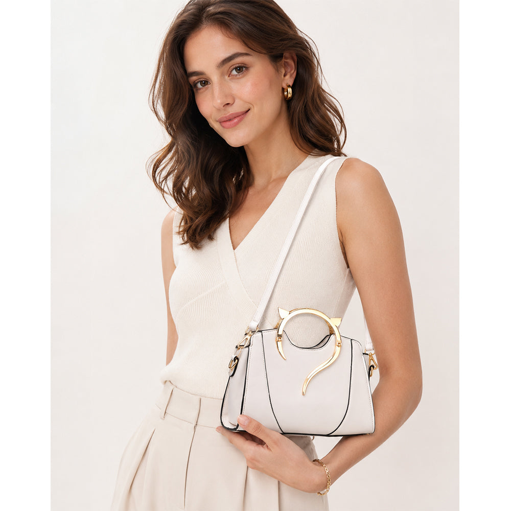 Dollcini Outlet Női Kézitáska – Elegáns, Cicás Fogantyúval, Szépséghibás termék