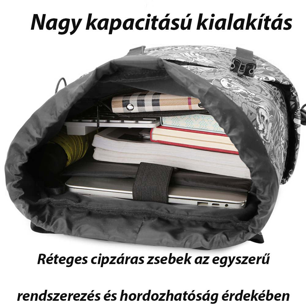 Dollcini Férfi Stílusos Hátizsák – Víz- és Karcálló Utazóhátizsák