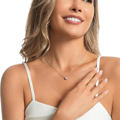 Dollcini 3 Karátos Moissanite Nyaklánc – 925 Ezüst