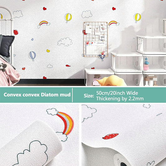 Dollcini Otthon Öntapadó Fóliatapéta – Fehér, Finomszemcsés Mintával