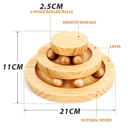 Dollcini Interaktív Guruló Macskajáték – Tartós és Szórakoztató