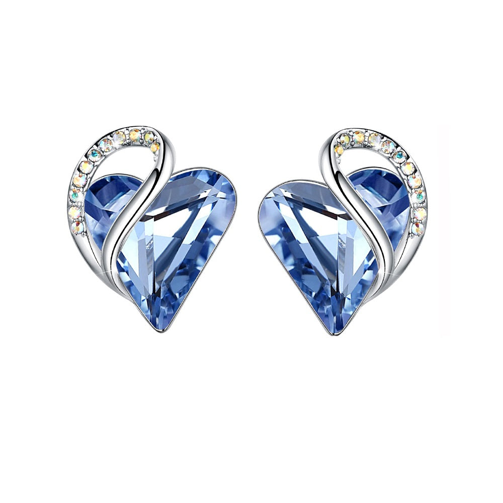 Dollcini Ezüst Szív Ékszer – Kristály Nyaklánc vagy Fülbevaló Külön, illetve Ékszerszettben