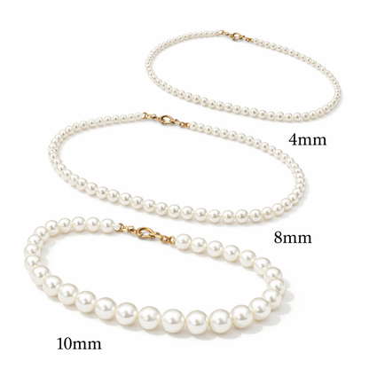 Dollcini Klasszikus Gyöngysor – Gyöngy nyaklánc (4 / 8 / 10 mm)
