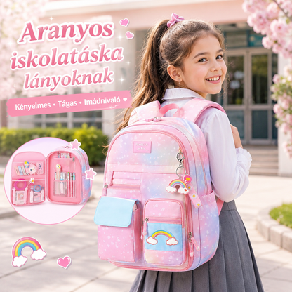 Dollcini Stílusos Hátizsák Lányoknak – Elegáns és Praktikus Iskolatáska