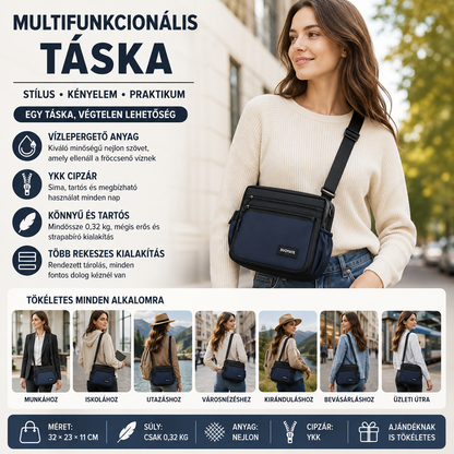 Dollcini Geantă messenger elegantă – antifurt, impermeabilă