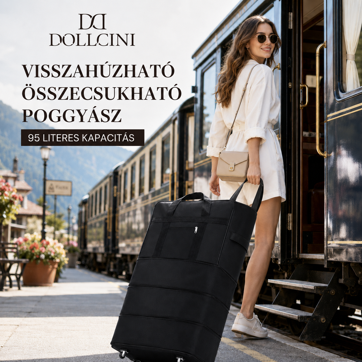 Dollcini Geantă de Călătorie Extra Mare – Pliabilă și Practică