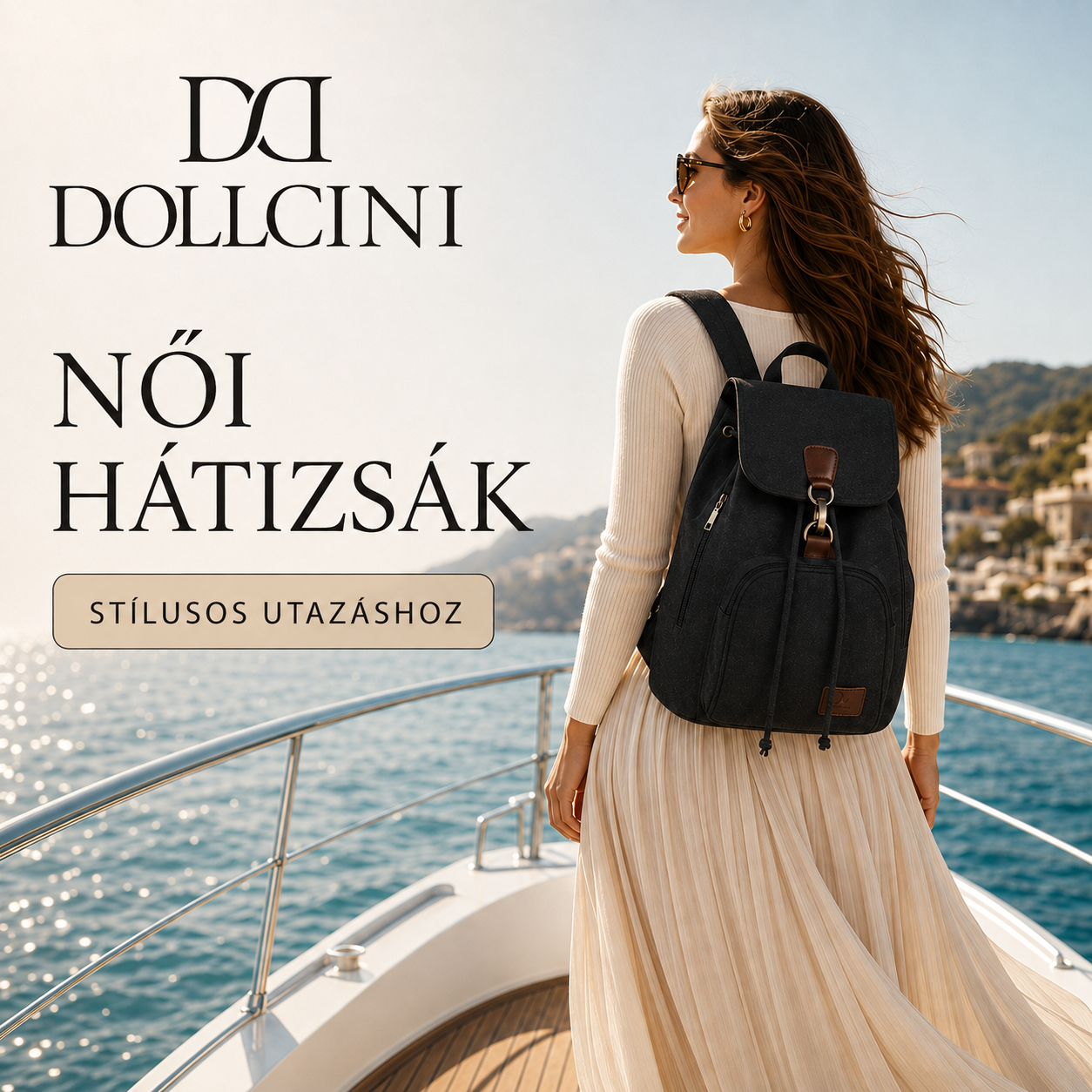 Dollcini Rucsac de Damă Stilat – Elegant și Rezistent la Apă, cu Capacitate Mare