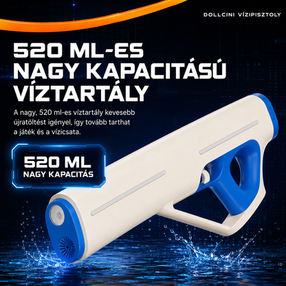 Pistol de apă automat electric Dollcini – încărcare USB, cu LED, 510 ml
