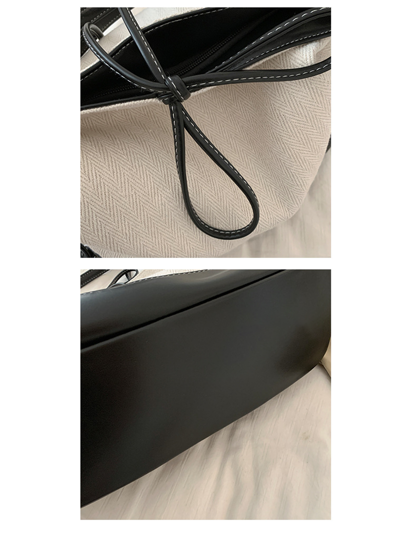 Dollcini Rucsac/Geantă de Umăr Convertibilă pentru Femei – Urban Simplicity, Material din Pânză, Cu Fermoar