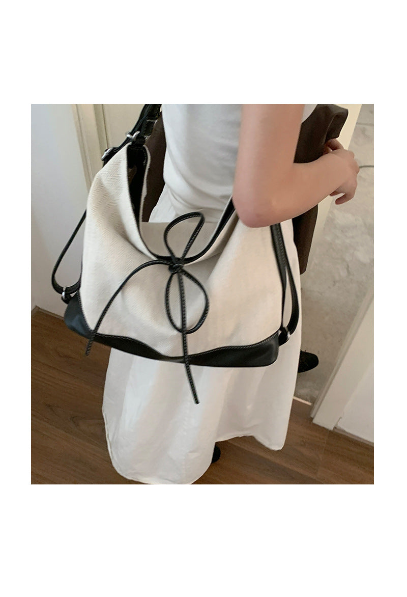 Dollcini Rucsac/Geantă de Umăr Convertibilă pentru Femei – Urban Simplicity, Material din Pânză, Cu Fermoar