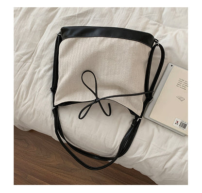 Dollcini Rucsac/Geantă de Umăr Convertibilă pentru Femei – Urban Simplicity, Material din Pânză, Cu Fermoar