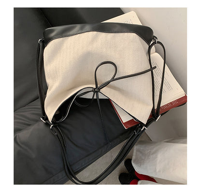 Dollcini Rucsac/Geantă de Umăr Convertibilă pentru Femei – Urban Simplicity, Material din Pânză, Cu Fermoar