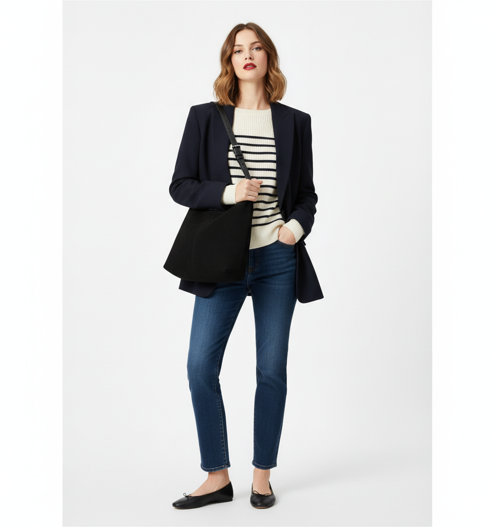 Dollcini, Geantă de umăr mare pentru femei, stil street fashion, cu portfard – piele ecologică, închidere magnetică, pentru uz zilnic