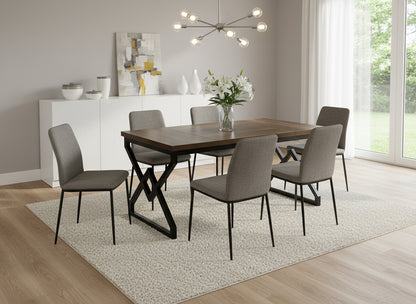 Dollcini Otthon Ipari Stílusú Étkezőasztal, 160 cm