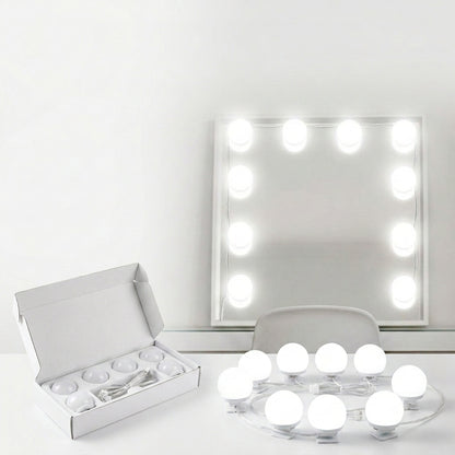 Dollcini Otthon Hollywoodi LED Sminklámpa – 10 Izzós, Tükörre