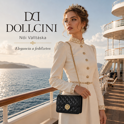 Dollcini Láncos Női Válltáska – Kígyóbőr Mintás Műbőr