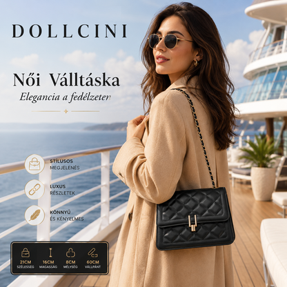 Dollcini Geantă de umăr elegantă pentru femei – Piele ecologică impermeabilă, în mai multe culori