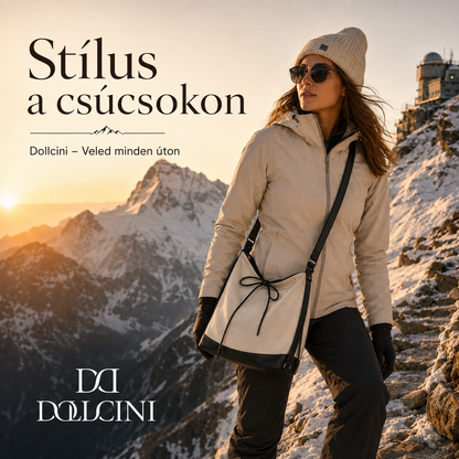 Dollcini Rucsac/Geantă de Umăr Convertibilă pentru Femei – Urban Simplicity, Material din Pânză, Cu Fermoar