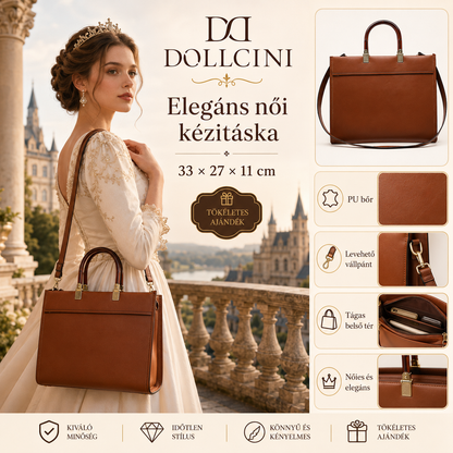 Dollcini Geantă Crossbody Elegantă pentru Femei – piele ecologică, rezistentă la apă