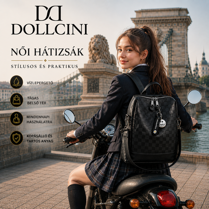 Dollcini Rucsac pentru femei – Piele ecologică impermeabilă, elegant și practic