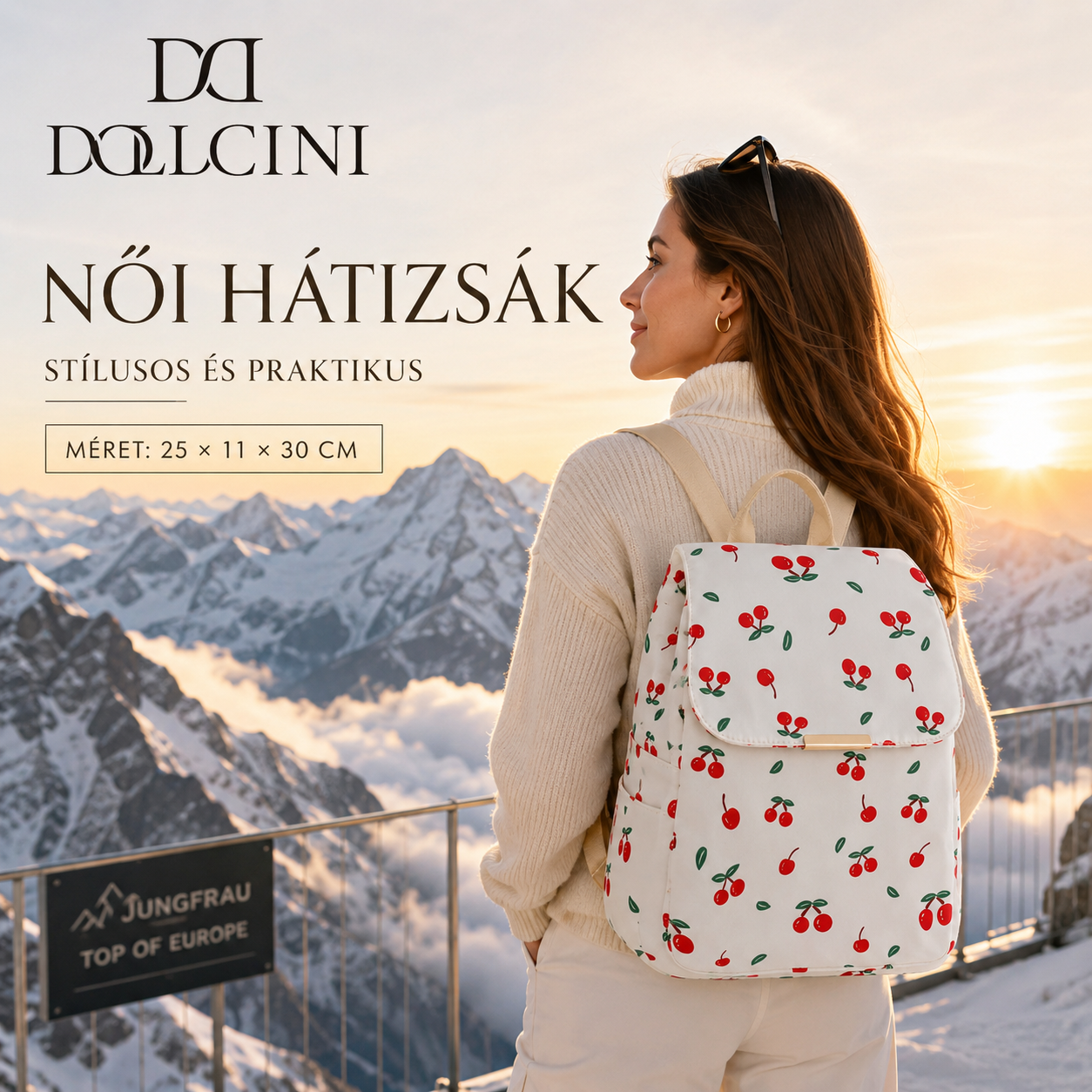 Dollcini Női Hátizsák Kollekció – Vízálló, Többcélú Táska Utazáshoz