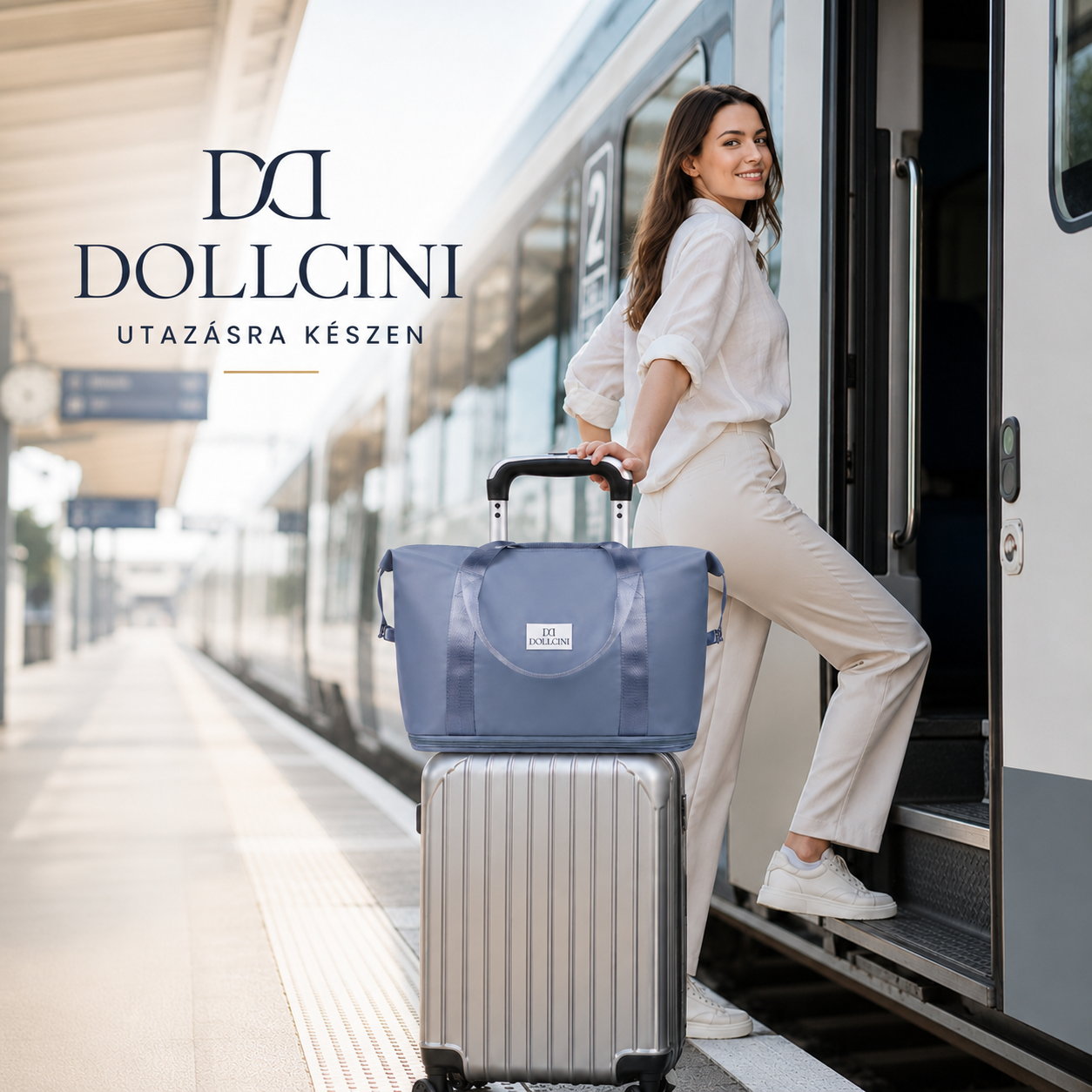Dollcini Bővíthető Vízálló Utazótáska – Összecsukható, Több Színben