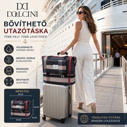 Dollcini Bővíthető Vízálló Utazótáska – Összecsukható, Több Színben